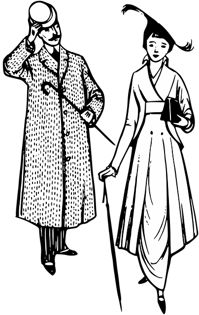 Casal, Vintage, Dama, Senhora