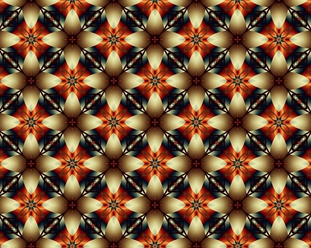 Free kaleidoscope image background pattern illustration