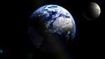 globe, moon, earth