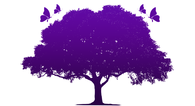 Free Tree Butterflies illustration and picture