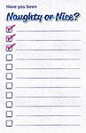 checklist, santa, christmas