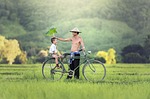 bicycle, his son, relationship