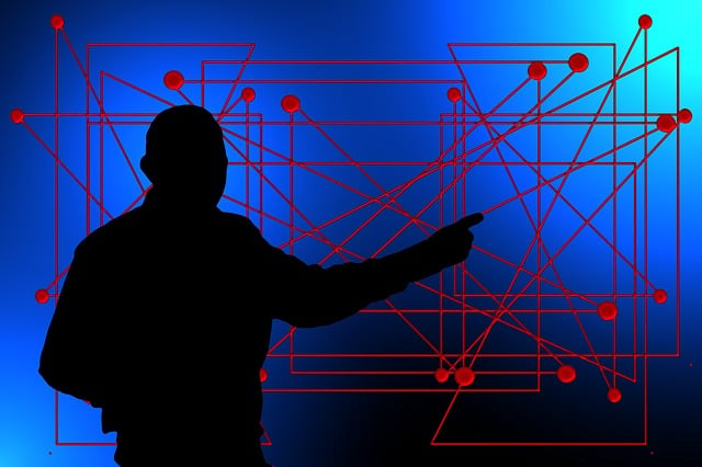 Free network web silhouette illustration