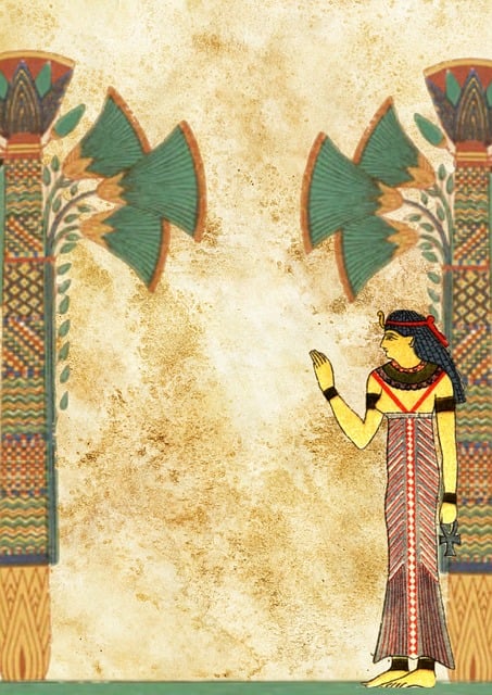 Free egyptian paper woman illustration