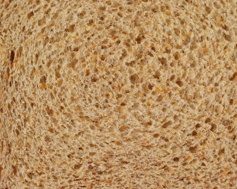 Acercamiento, Detalle, Pan, Integral, Fibra, Grano