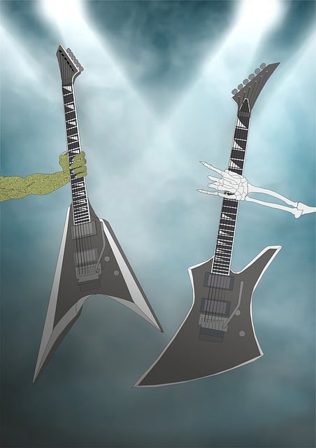 Free guitar the fight music illustration