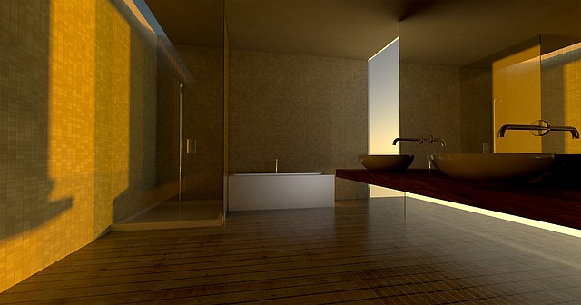 Free bathroom gallery sunset illustration
