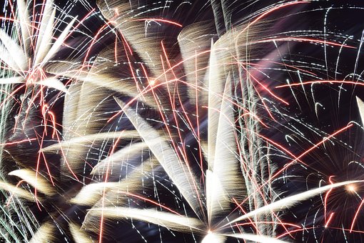 Free Fireworks Red photo and picture