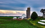 wisconsin, dairy farm, silo