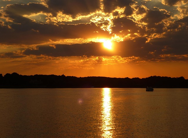 Free Sunset Schwielowsee photo and picture