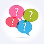 question, speech bubbles, speech