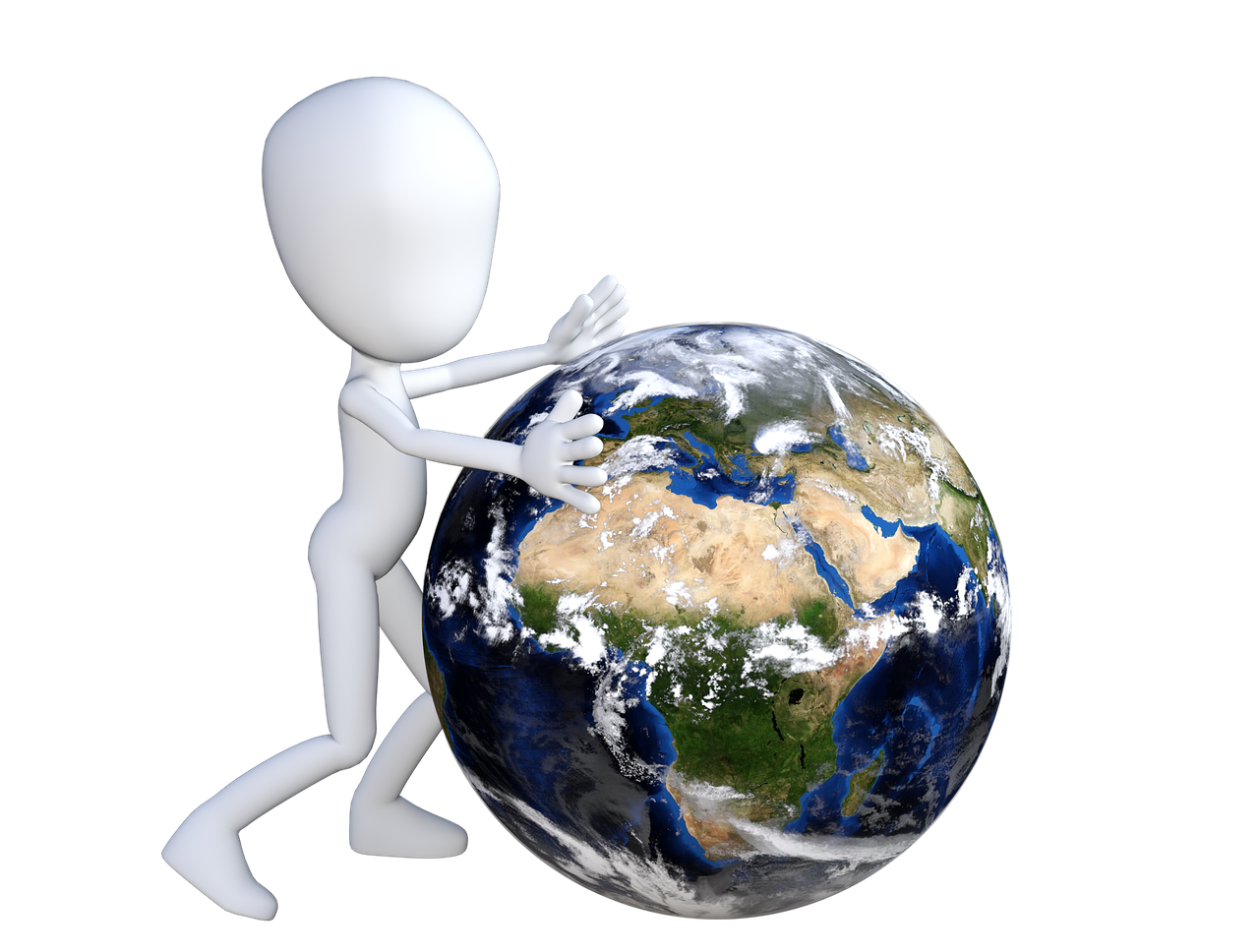 Free earth planet business concept illustration