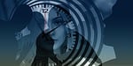 woman, face, clock