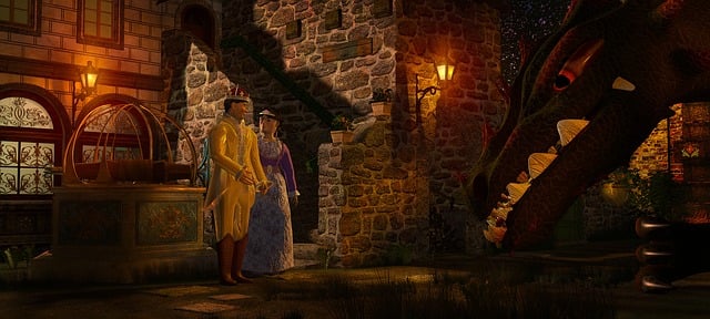 Free fairytale princess king illustration