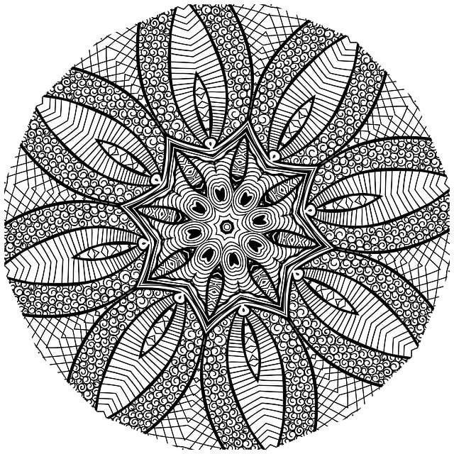 Download free HD stock image of Mandala Line Art Free mandala line art black and white illustration