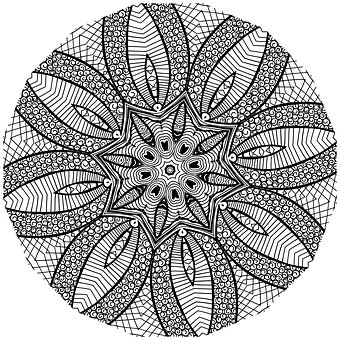 Free Mandala Line Art illustration and picture