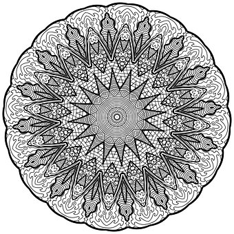 Free Mandala Line Art illustration and picture