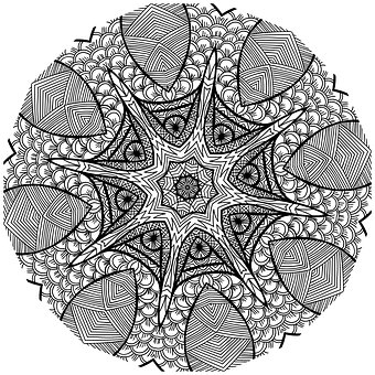 Free Mandala Line Art illustration and picture