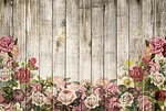 wooden wall, roses, background