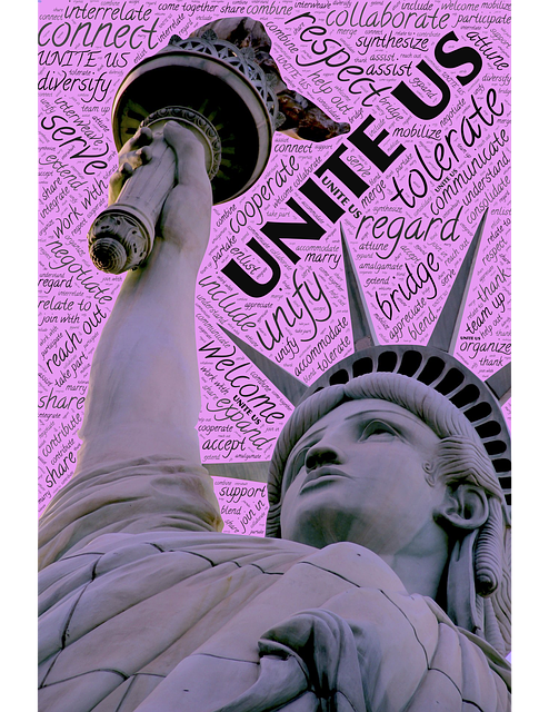 Free unite us statue illustration
