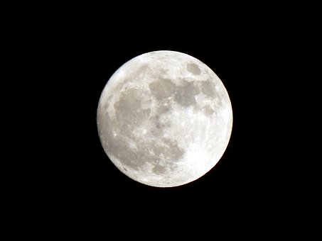 Luna Plina, Super Luna, Luna, Cer