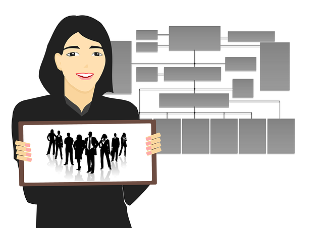 Free presentation businesswoman business people illustration
