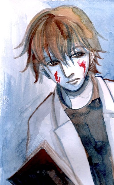 Free man handsome manga illustration