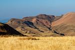 mountains, grassland, landscape