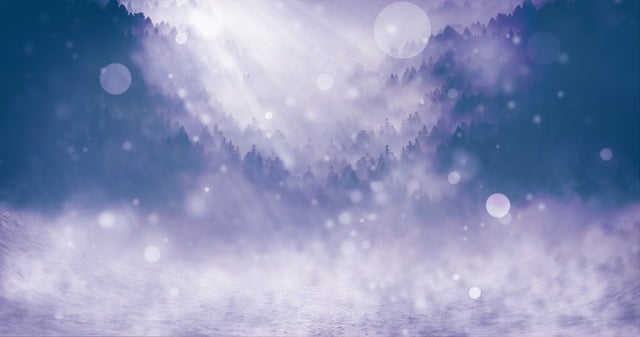 Free winter snow landscape illustration