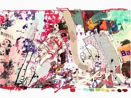 Collage, Bosquejo, Viaje, Cuadro