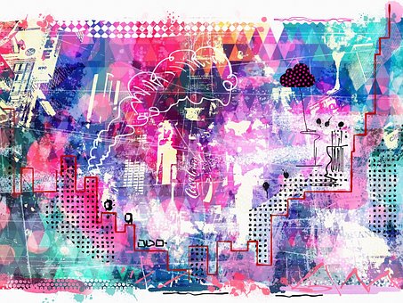 Bosquejo, Viaje, Arte, Collage, Cuadro
