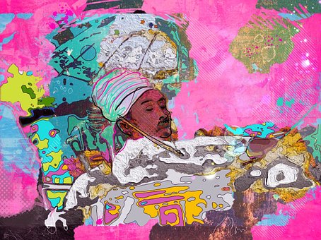 Bosquejo, Bali, Viaje, Cuadro, Collage