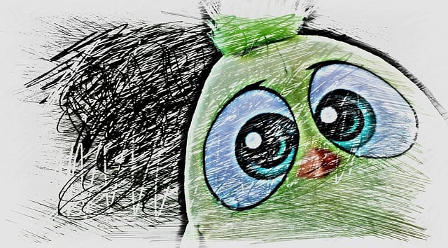Free bird little bird drawing illustration