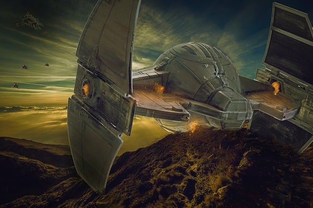 Free spaceship alien ufo illustration