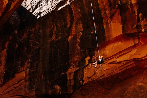 Free Mountain Climbing Abseiling photo and picture