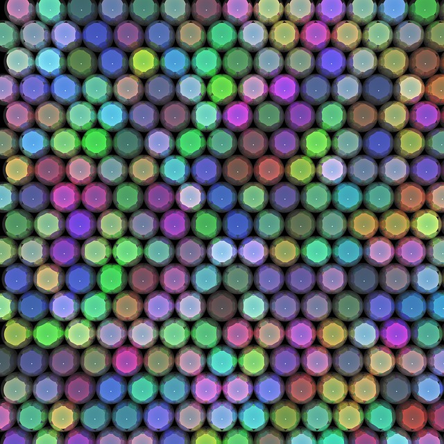 Free ball bearings ray traced mirror illustration