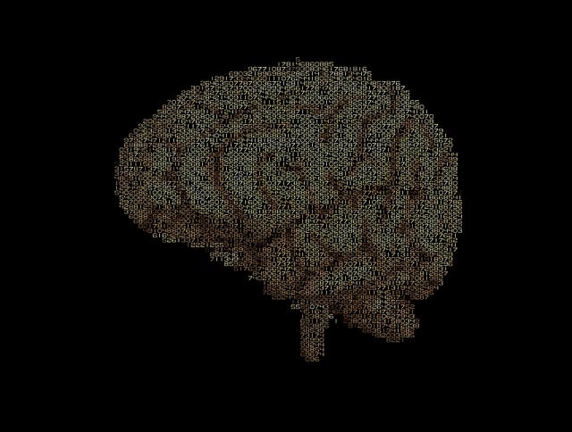 Free brain calculation intelligence illustration