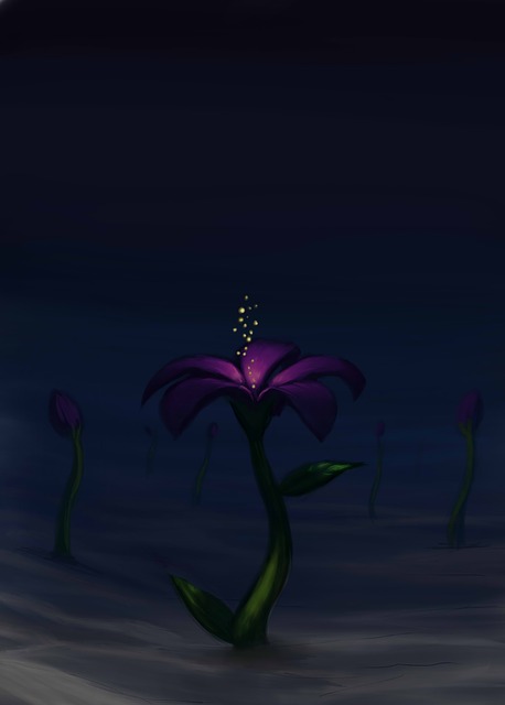 Flor, Mar, Luz, Pintura, Acuarela, Arte