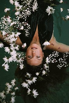 Free Woman Floating photo and picture
