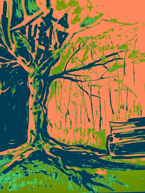 Baum, Zeichnung, Linien, Natur, Pflanze
