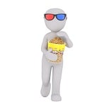 white male, 3d model, isolated