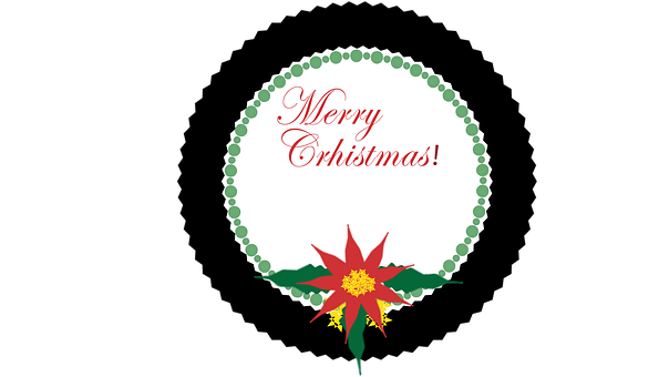 Free Christmas Poinsettia illustration and picture