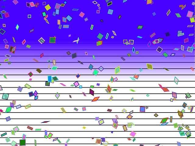 Briefpapier, Effect, Confetti
