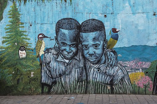 Graffiti, Pozadí, Grunge, Street Art