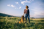 adult, beautiful, countryside