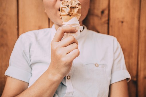 Adult, Break Time, Creamy, Girl, Indoors, Ice cream, vegan myths