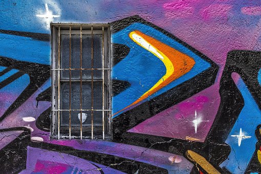 Pozadí, Graffiti, Grunge, Street Art