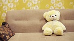 baby toy, brown, cushion