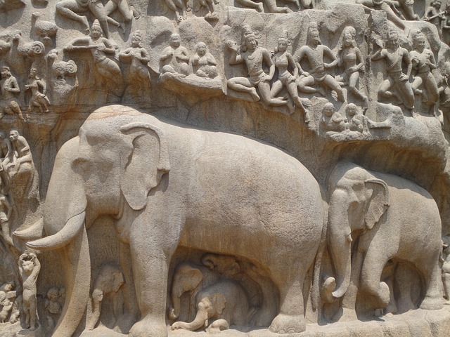 Free Elephant Mahaballipuram photo and picture