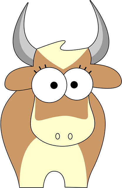 Free cow bull cattle illustration
